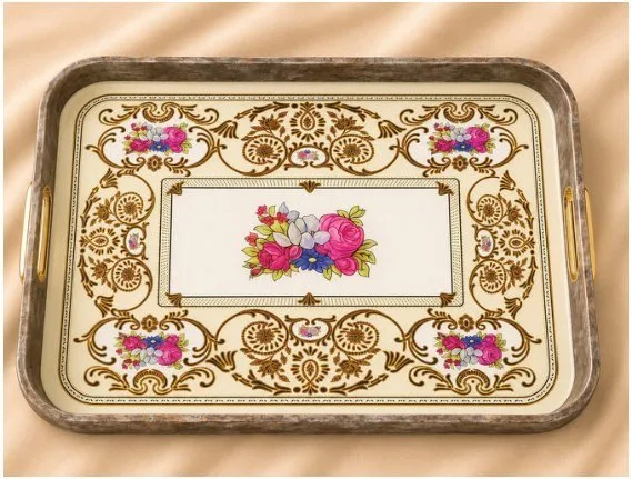 Arrow 2'li Milano Tepsi 50x37 cm ve 42,5x29,5 cm Servis Tepsisi