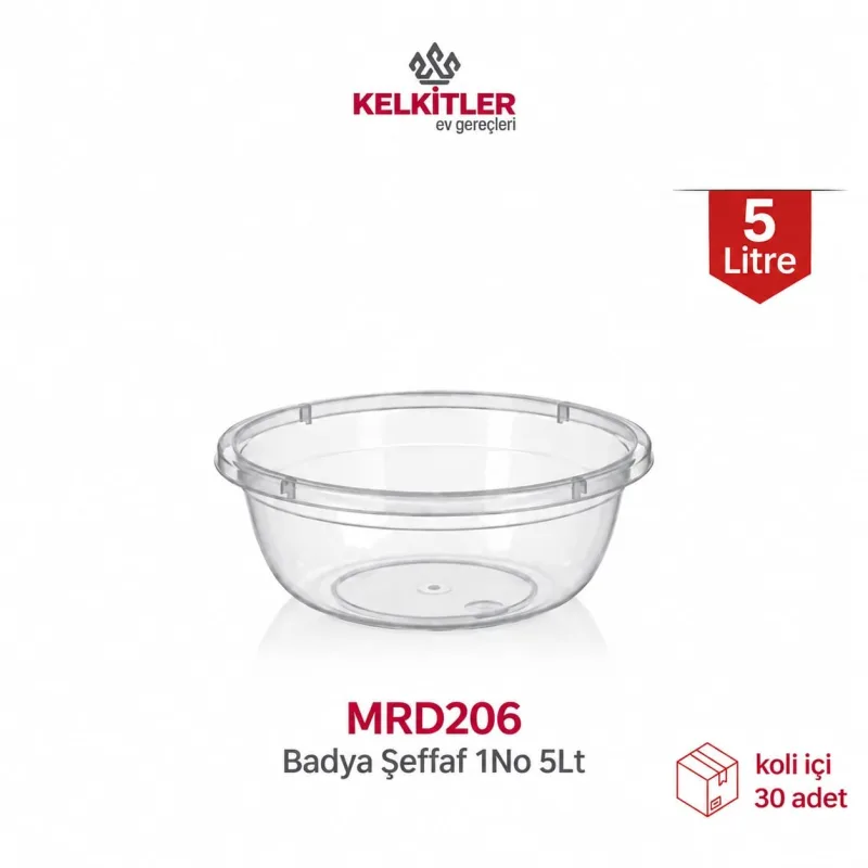 Merdem Badya Şeffaf 1 No 5 L