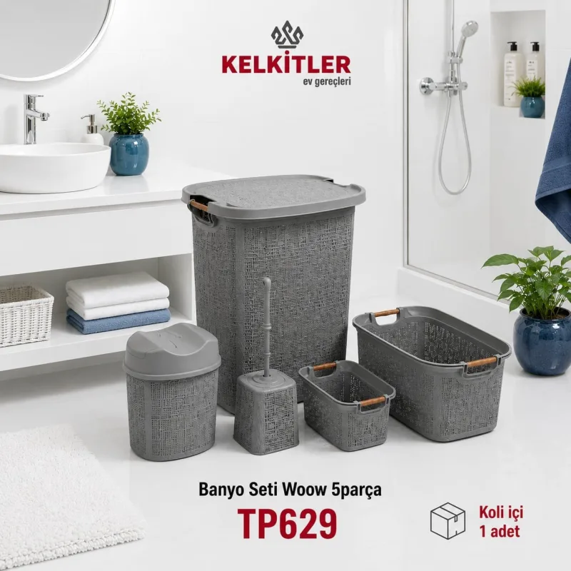 BANYO SETİ WOOW 5PARÇAX1