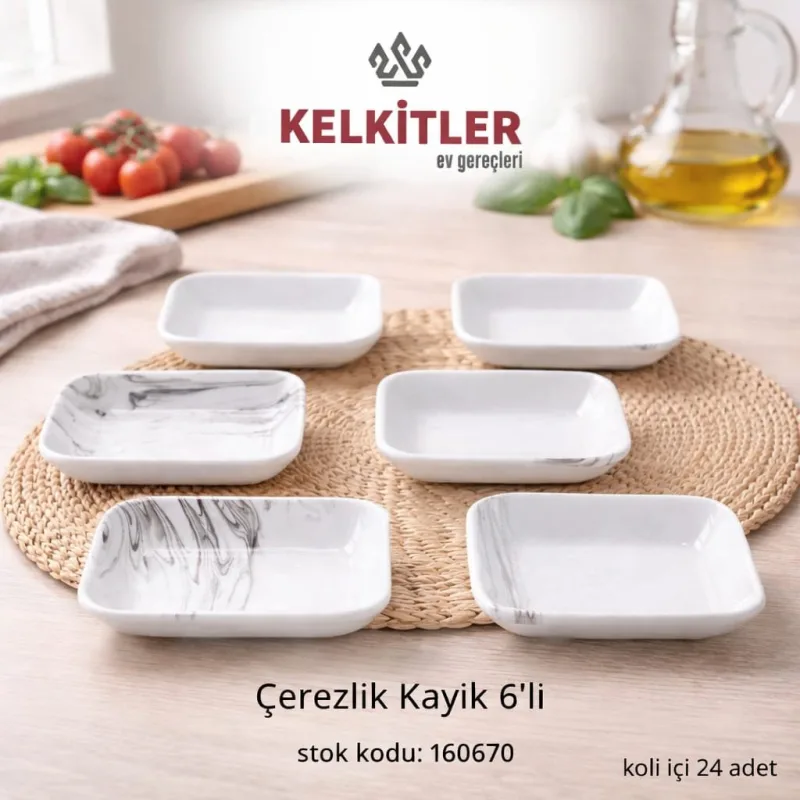 Buenos Kare Kayık Çerezlik 6'lı