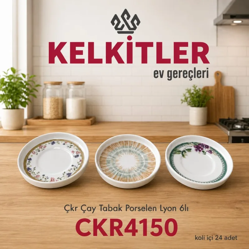 Cooker Lyon Porselen Çay Tabağı 6'lı