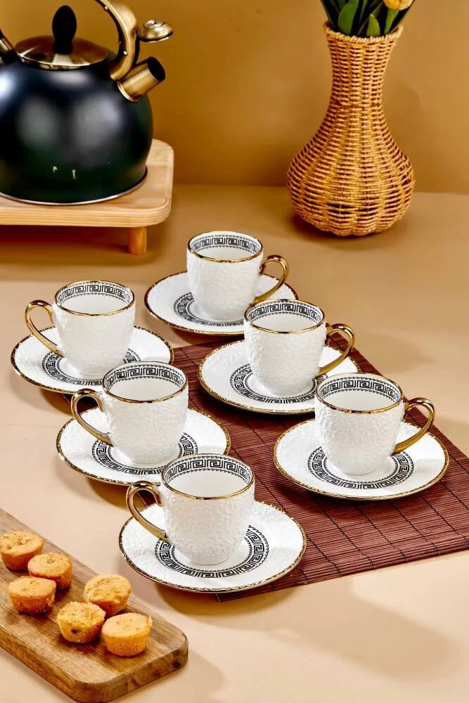 Cooker Aristona Porselen Nescafe Fincan Takımı 6 Kişilik 180 ml