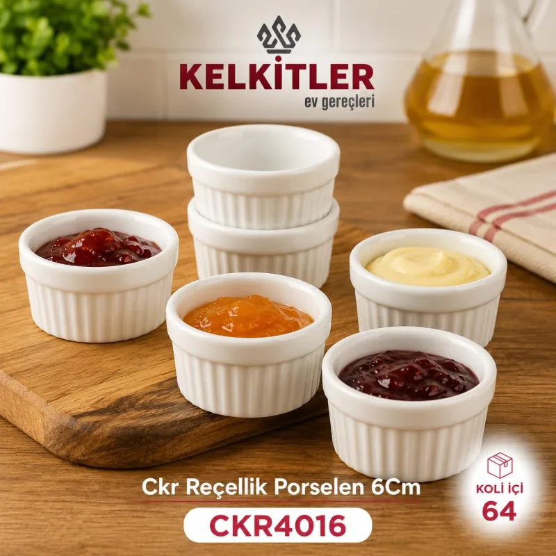 Cooker Porselen Mini Sufle Reçellik 6 cm
