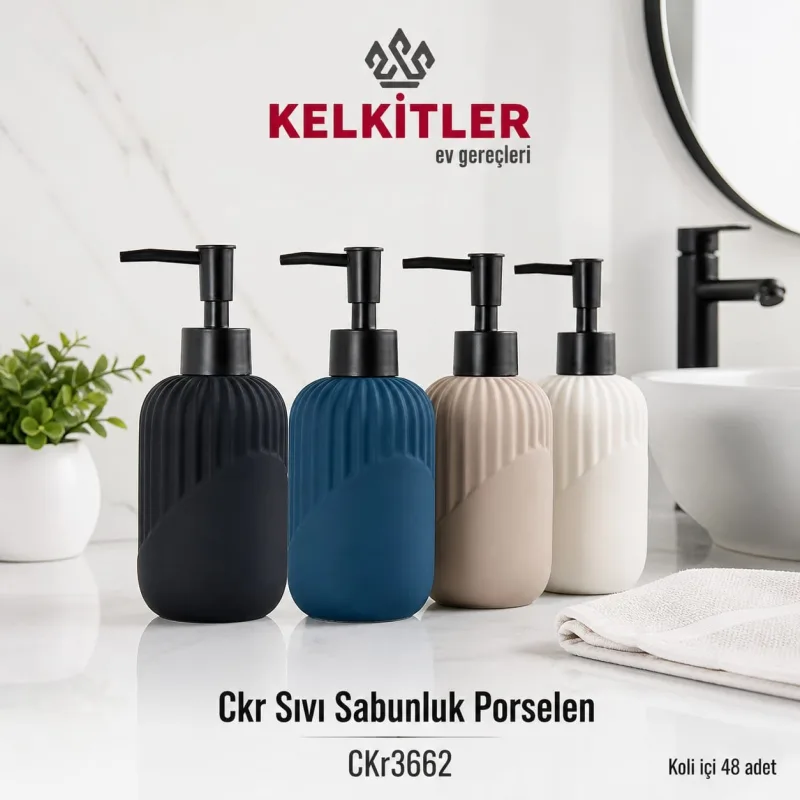 Cooker Porselen Sıvı Sabunluk