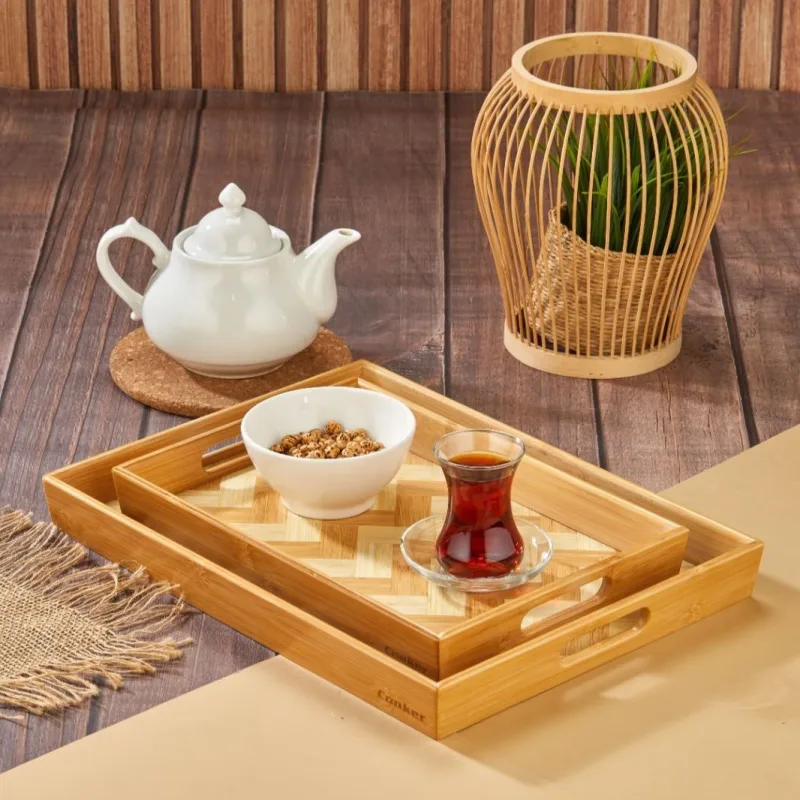 Cooker Bambu Tepsi Seti 2 Parça