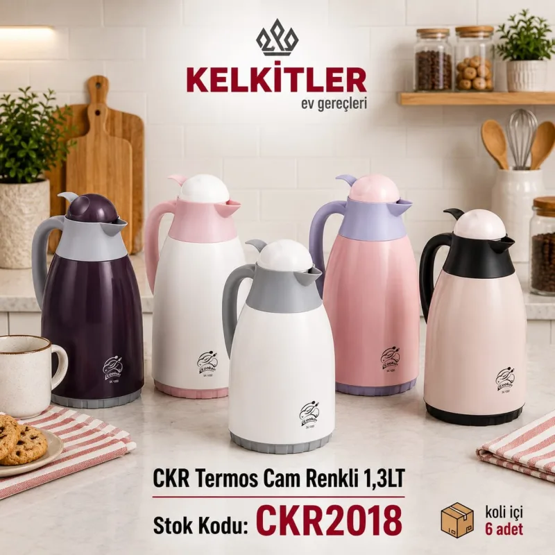 Cooker Cam Termos Renkli 1,3 L