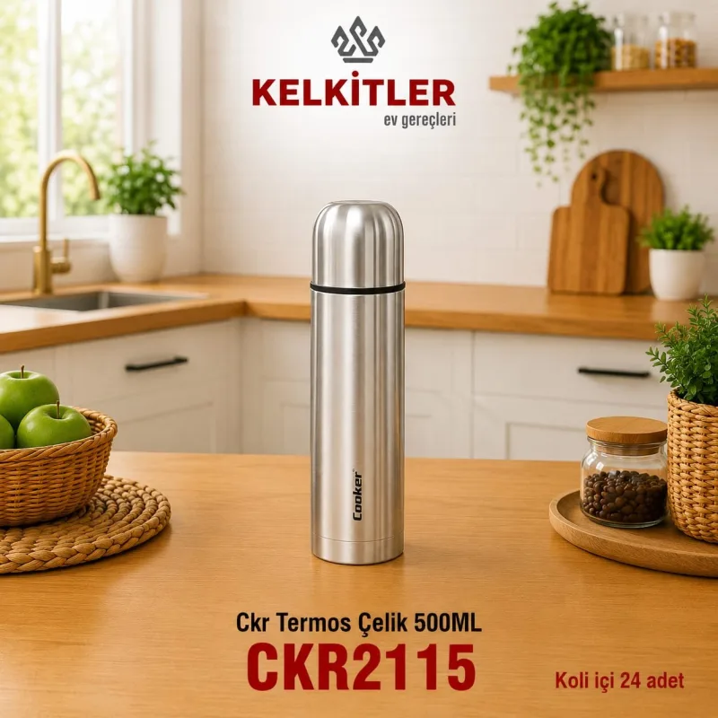 Cooker ColorLine Soft Paslanmaz Çelik Termos 0,50 L