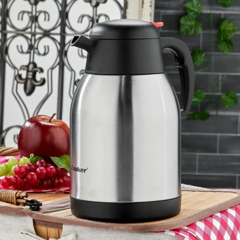 Cooker Çift Katlı Çelik Termos 2 L