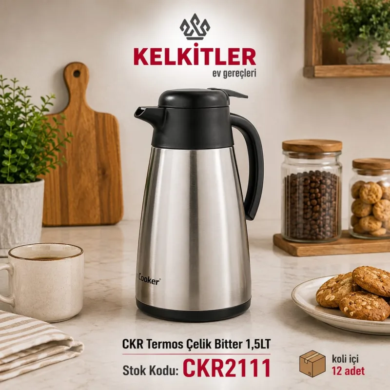 CKR TERMOS ÇELİK BİTTER 1,5LTX12