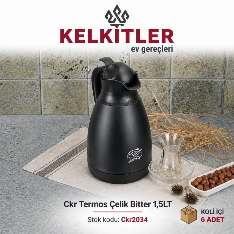 Cooker Bitter Çelik Termos 1,5 L