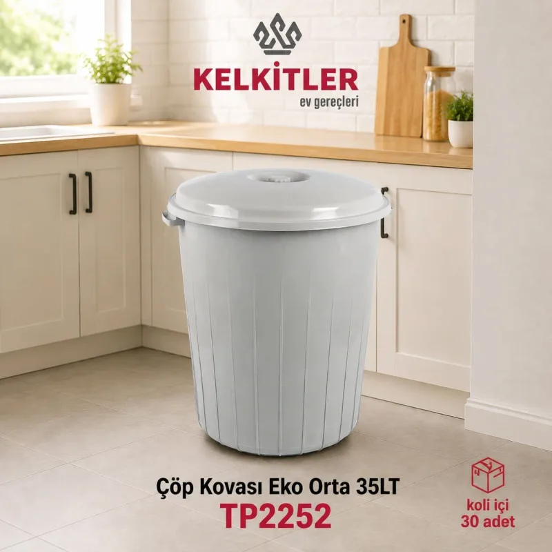 Tuffex Eko Orta Çöp Kovası 35 L