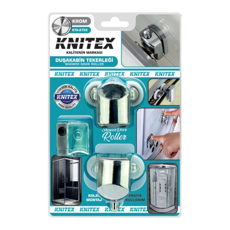 KNITEX Duşakabin Tekerleği Siyah