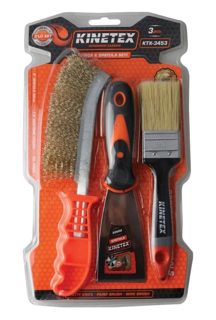 KNITEX Fırça & Spatula Seti 3'ü 1 Arada