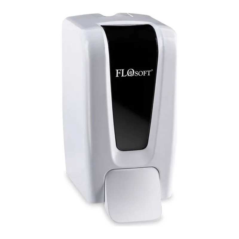 Flosoft Manuel Gagalı Köpük Sabun Dispenseri 900 ml Siyah