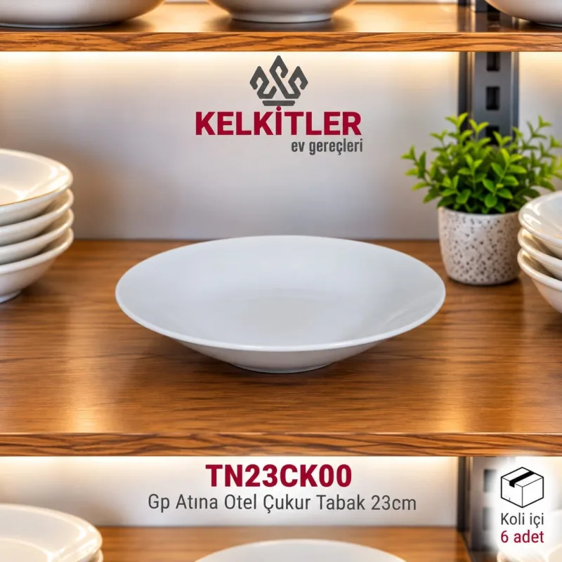 Güral Porselen Atina Otel Çukur Tabak 23 cm