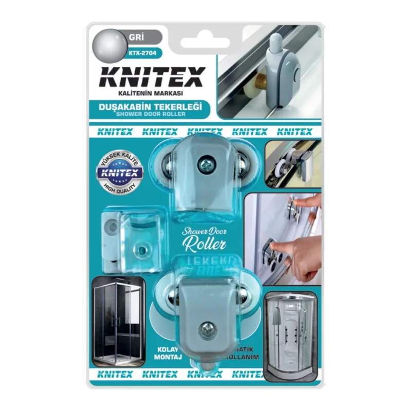 KNITEX Gri Duşakabin Tekerleği