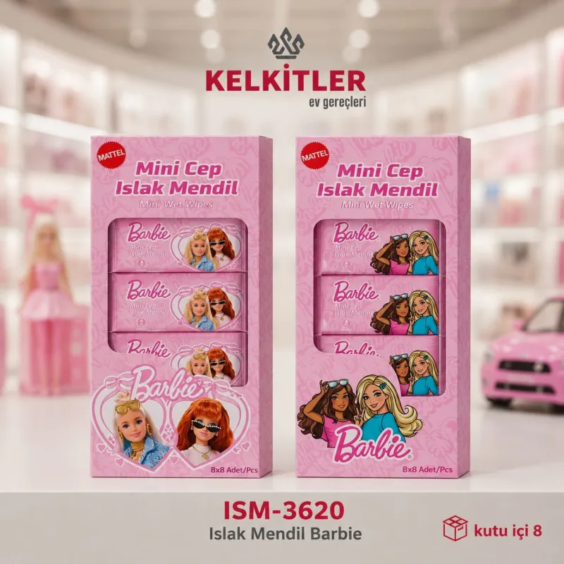 Barbie Mini Islak Mendil 8'li