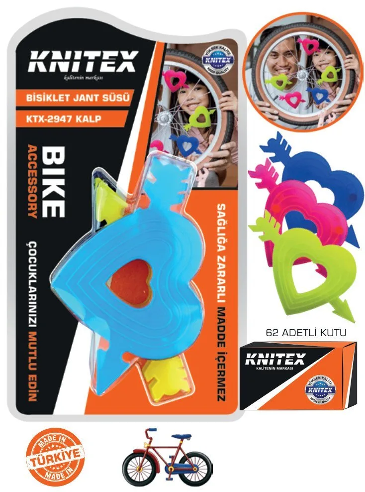 KNITEX Kalpli Jant Süsü Oklu Kalp