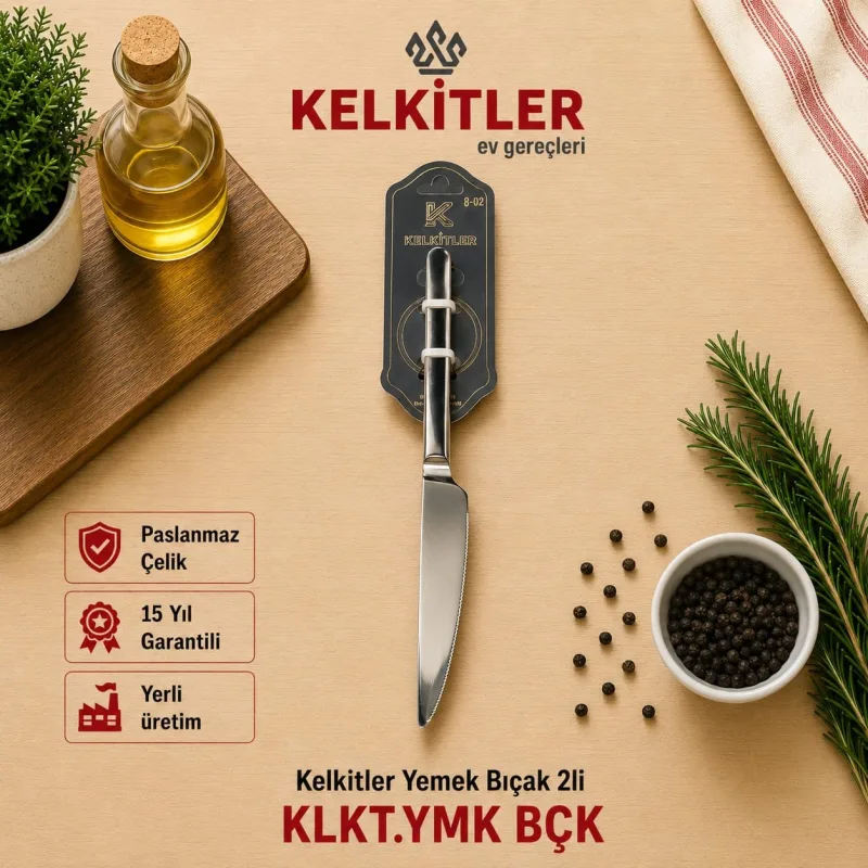 Kelkitler Yemek Bıçağı 2'li