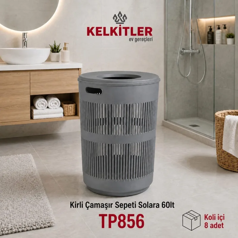 KİRLİ ÇAMAŞIR SEPETİ SOLARA 60LTX8