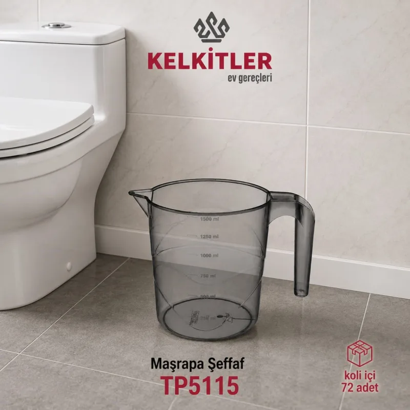 Tuffex Şeffaf Maşrapa TP5115 1,5 L Koli İçi 1 Adet