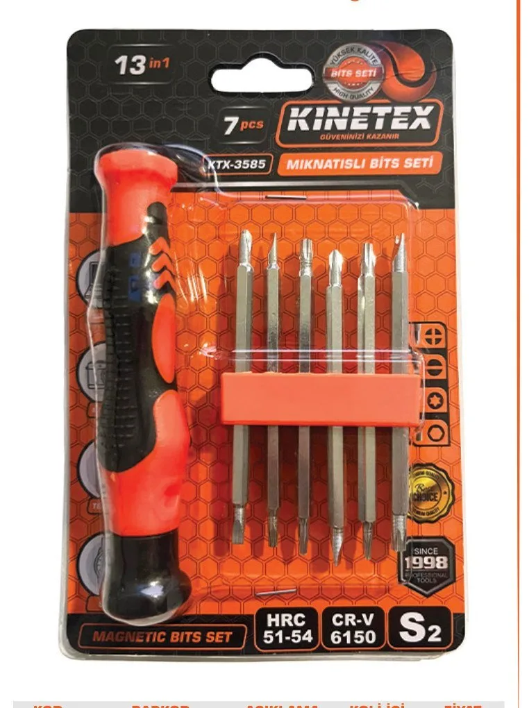 KNITEX Mıknatıslı Bits Seti 7 Parça