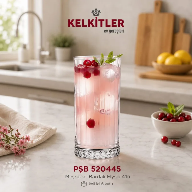 Paşabahçe Elysia Meşrubat Bardağı 365 ml 4'lü