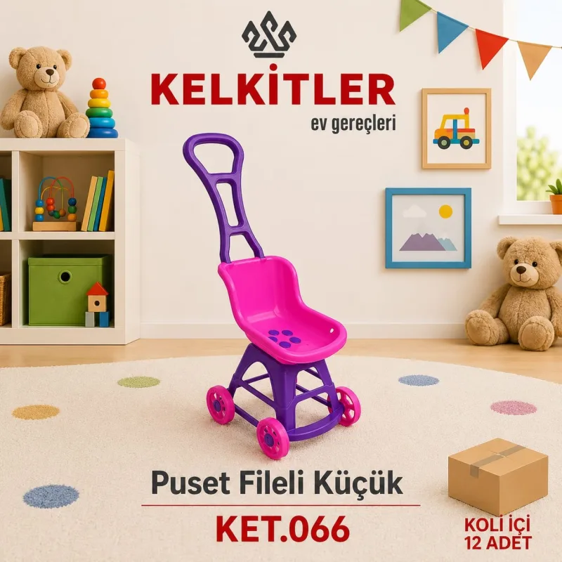 Fileli Oyuncak Puset Küçük Boy