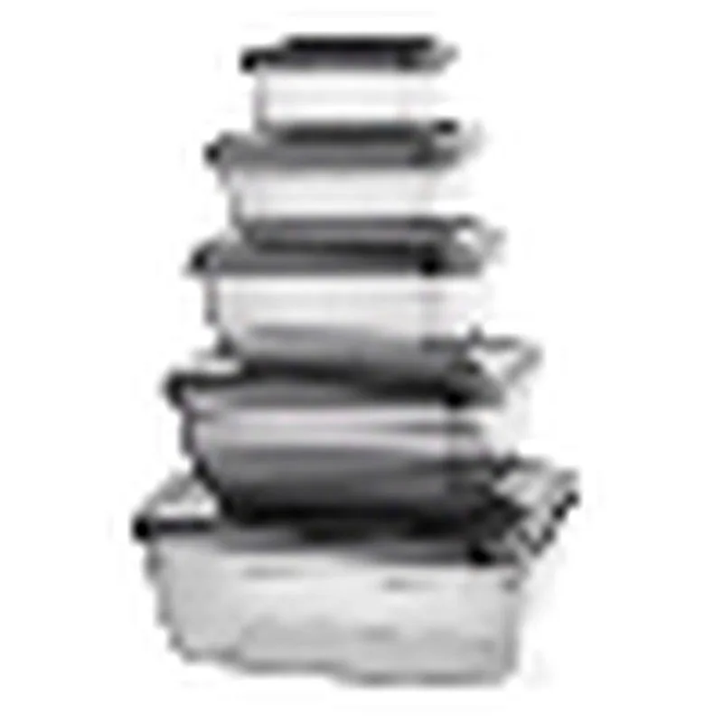 QS Qua Shadow Kare Saklama Kabı Seti 5'li (500-900-1500-2400-3750 ml)