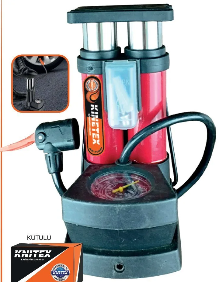 KNITEX Saatli Ayak Pompası Çift Piston