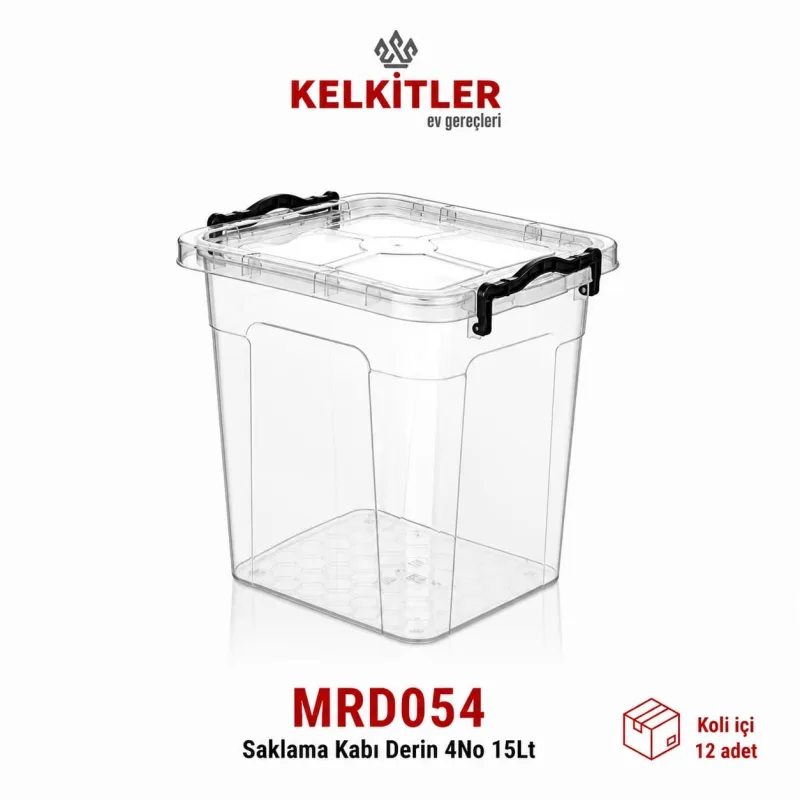 Merdem Derin Erzak Saklama Kabı 4 No 15 L