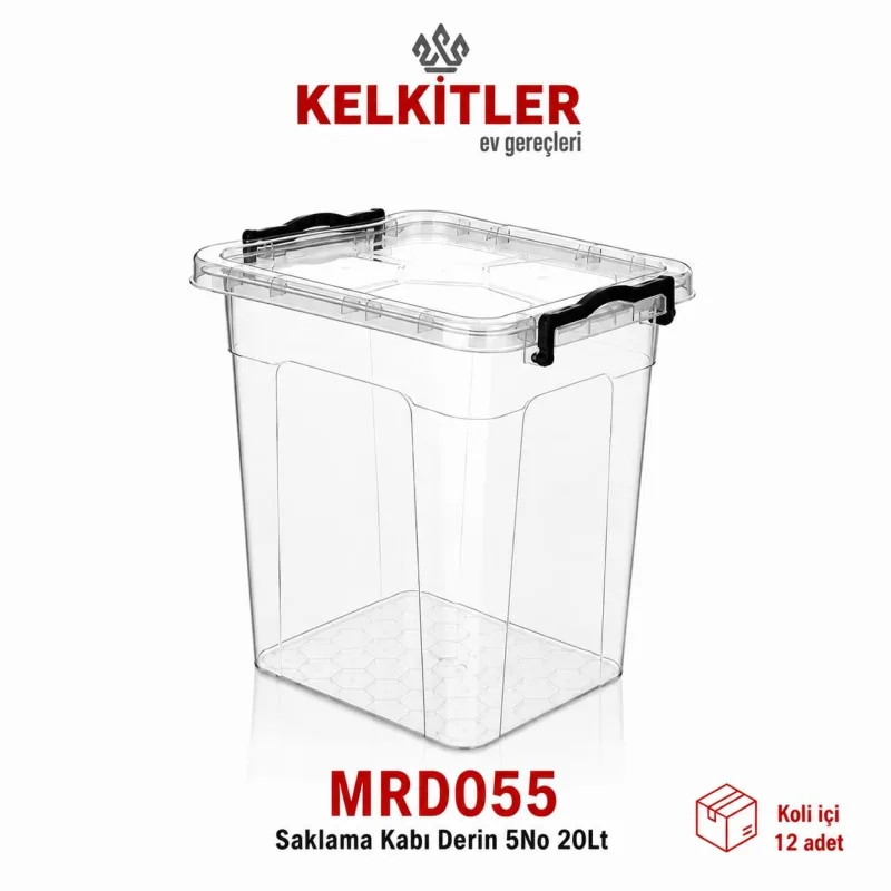 Merdem Derin Erzak Saklama Kabı 5 No 20 L