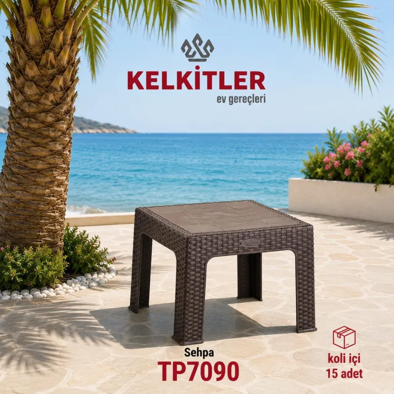 Tuffex Rattan Sehpa Kahverengi