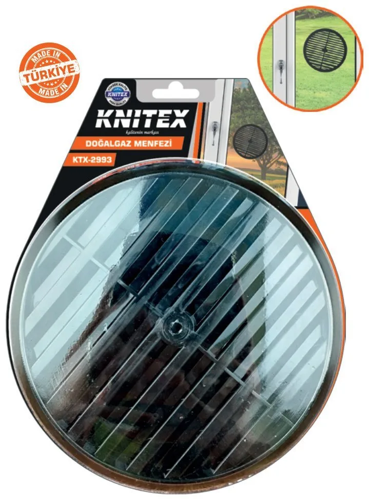 KNITEX Siyah Doğalgaz Menfezi