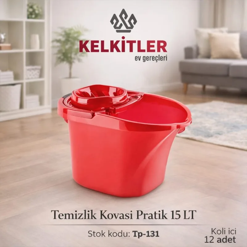 TEMİZLİK KOVASI PRATİK 15LTX12
