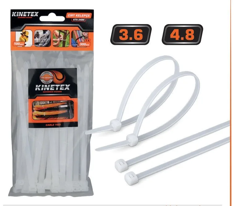 KNITEX Vakumlu Beyaz Cırt Kelepçe 3,6 x 250 mm