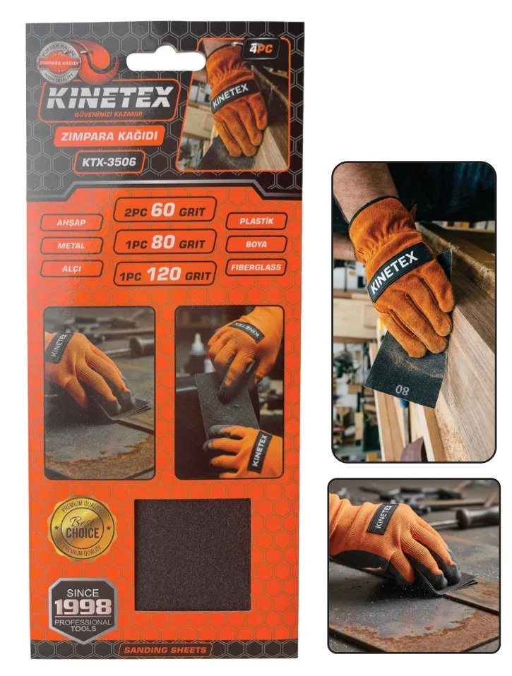 KNITEX Zımpara Kağıdı 4 Parça